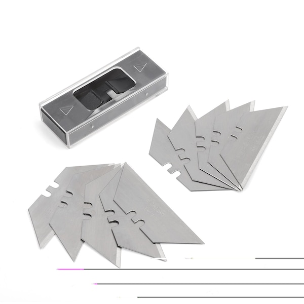 Prime-Line WORKPRO W013003 Utility Knife Blades, Steel Construction, Regular Duty SK5 Blades (10 Pack) W013003 - main